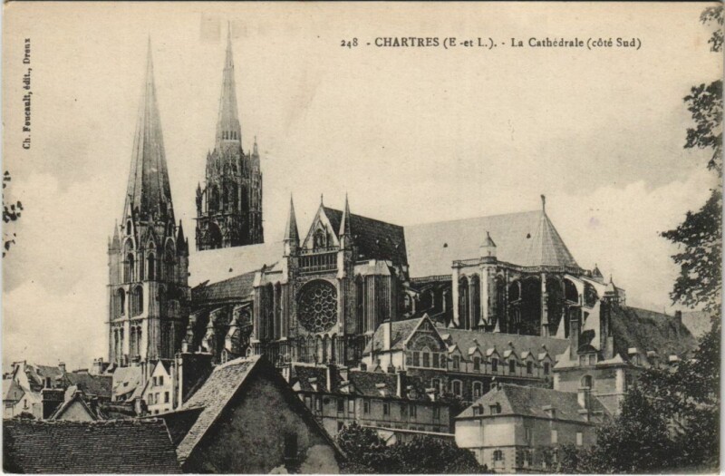 Carte postale ancienne Chartres Cathedrale France à Chartres