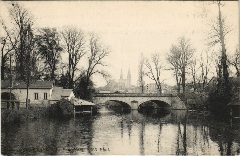 Carte postale ancienne Chartres Pont Neuf France à Chartres