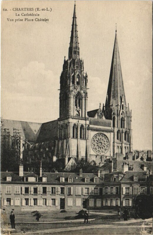 Carte postale ancienne Chartres Cathedrale France à Chartres