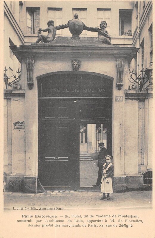 Carte postale ancienne Paris IIIe Paris Hotel Dit De Madame De Montespan Rue De Sevigne à Paris 3e