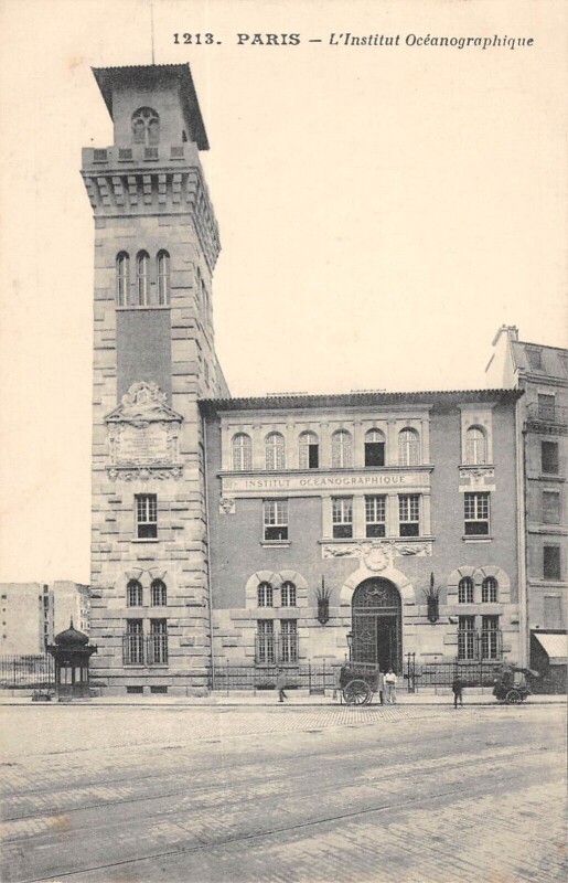 Carte postale ancienne Paris Ve L'Institut Oceanographique à Paris 5e
