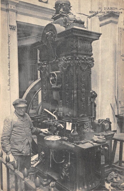 Carte postale ancienne Paris VIe Hotel Des Monnaies Presse Monetaire à Paris 6e
