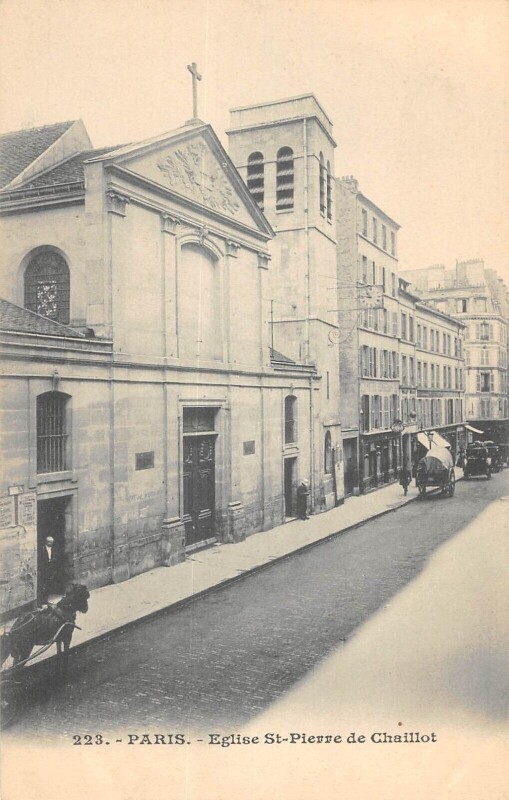 Carte postale ancienne Eglise Saint-Pierre de Chaillot à Paris 8e