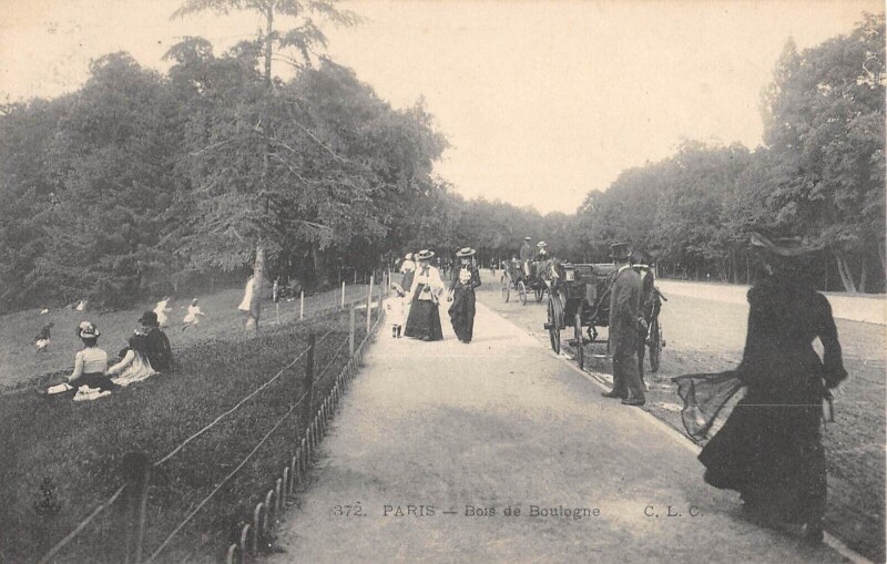 Carte postale ancienne Bois de Boulogne à Paris