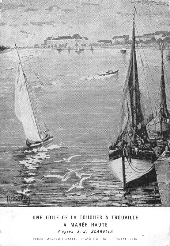 Carte postale ancienne Trouville Sur Mer Restaurant Le Provencal Rue Docteur Leneveu à Trouville-sur-Mer