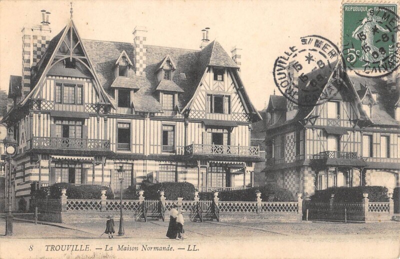 Carte postale ancienne Trouville La Maison Normande