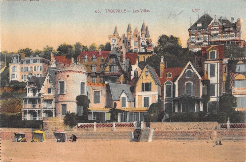 Carte postale ancienne Trouville Les Villas