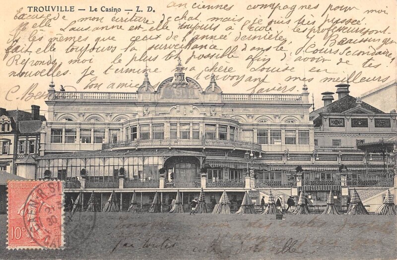 Carte postale ancienne Trouville Le Casino