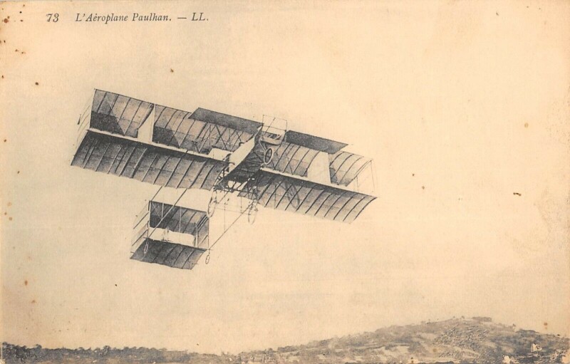 Carte postale ancienne Aviation L'Aeronef Paulhan