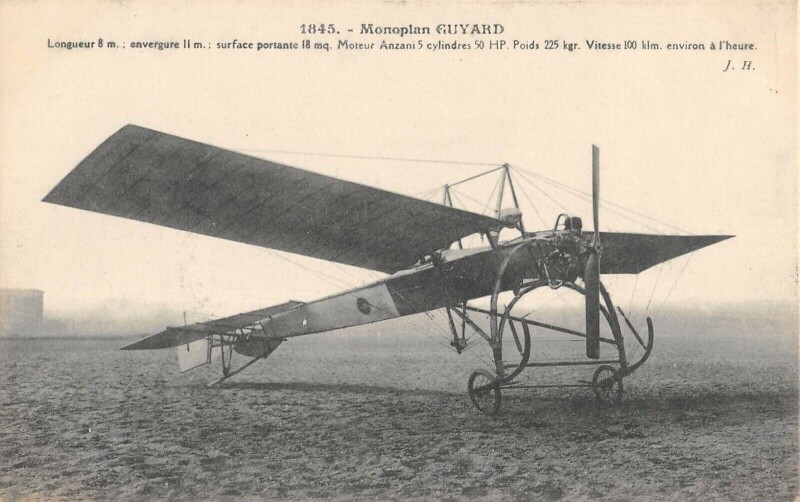 Carte postale ancienne Aviation Monoplan Guyard