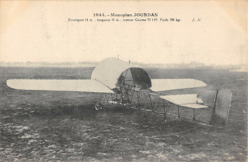 Carte postale ancienne Aviation Monoplan Jourdan