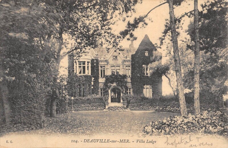 Carte postale ancienne Deauville Sur Mer Villa Lodge à Deauville