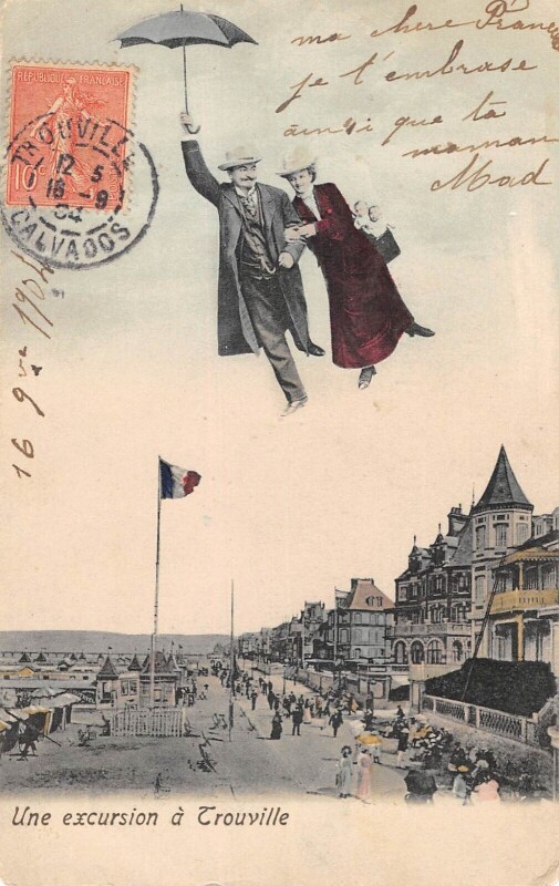 Carte postale ancienne Une Excursion A Trouville