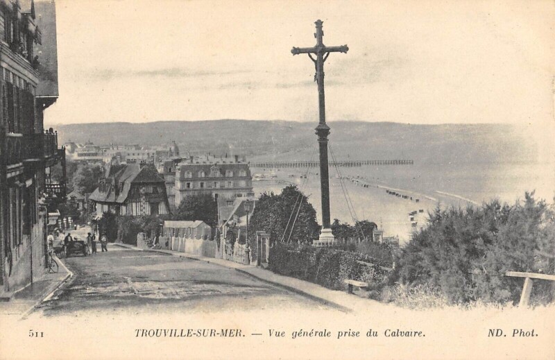 Carte postale ancienne Trouville Sur Mer Vue Generalr Prise Du Calvaire à Trouville-sur-Mer