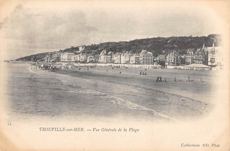 Carte postale ancienne Trouville Sur Mer Vue Generale De La Plage à Trouville-sur-Mer