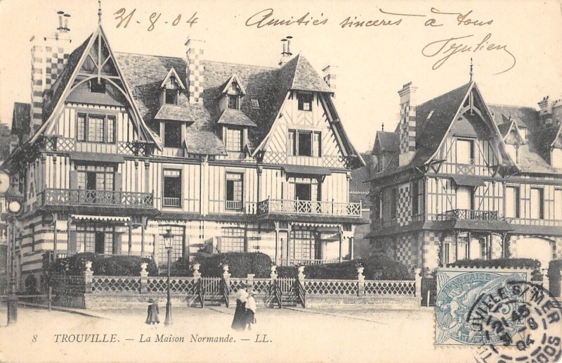Carte postale ancienne Trouville La Maison Normande