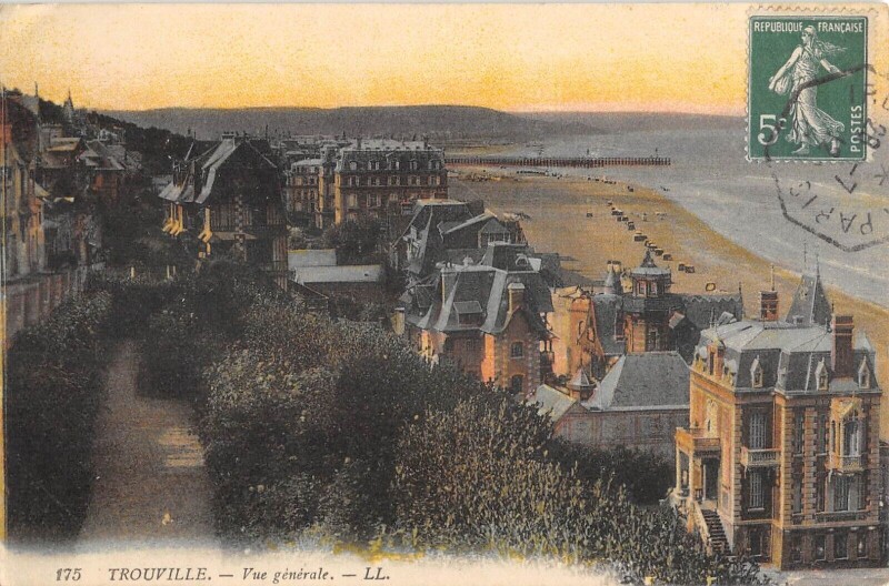 Carte postale ancienne Trouville Vue Generale