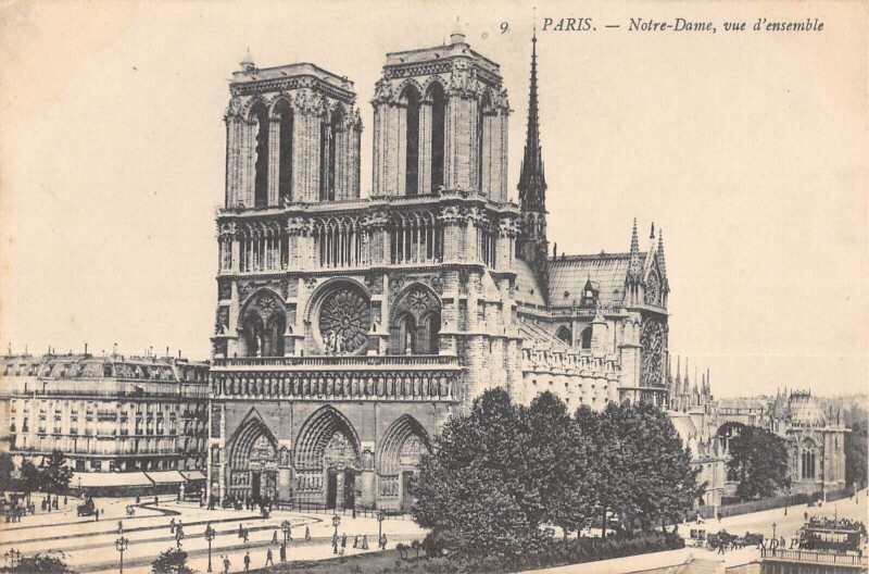 Carte postale ancienne Paris IVe Paris Notre Dame Vue D'Ensemble à Paris 4e