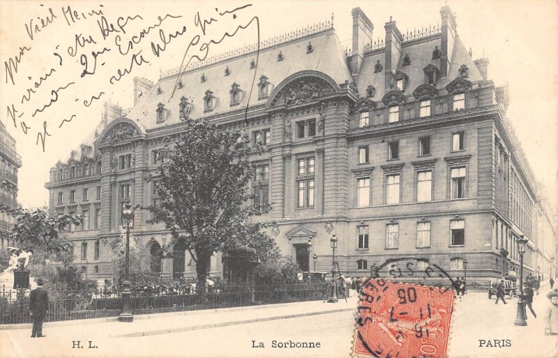 Carte postale ancienne Paris Ve La Sorbonne à Paris 5e
