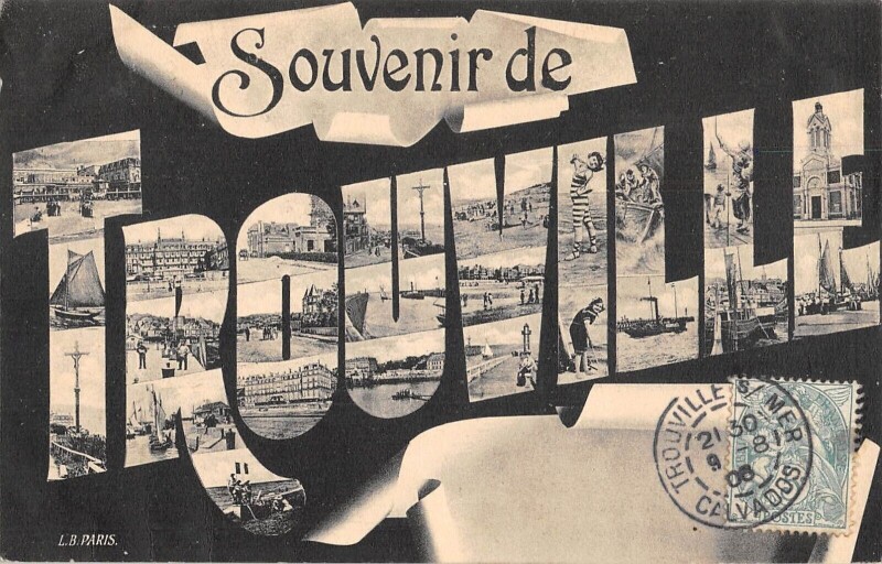 Carte postale ancienne Souvenir De Trouville