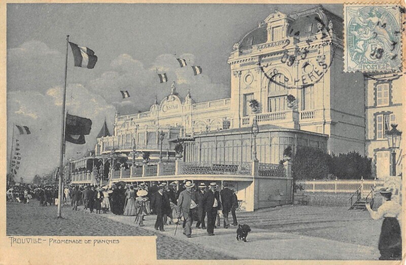 Carte postale ancienne Trouville Promenade De Planches
