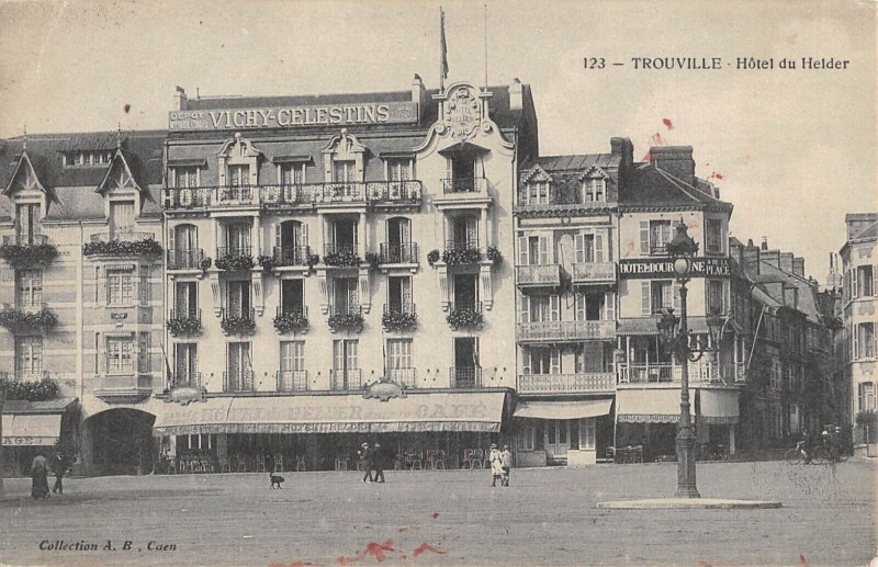 Carte postale ancienne Trouville Hotel Du Helder