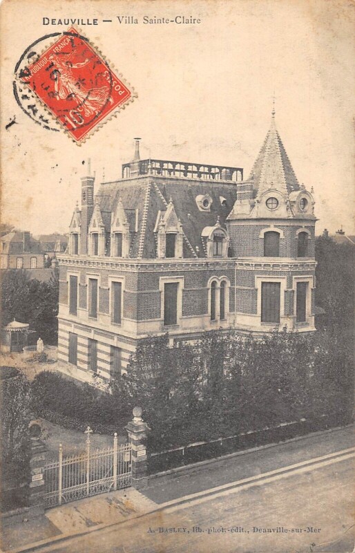 Carte postale ancienne Deauville Villa Sainte Claire à Deauville