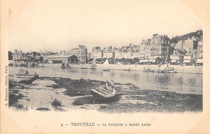 Carte postale ancienne Trouville La Touques A Maree Basse à Touques