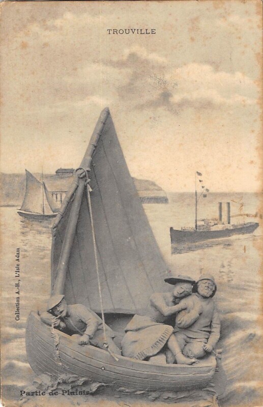 Carte postale ancienne Trouville Partie De Plaisir