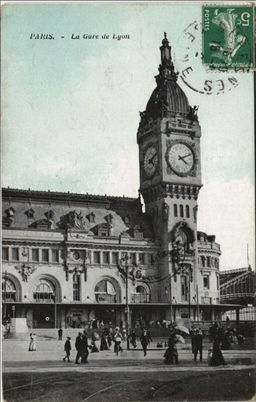 Carte postale ancienne Paris - La Gare du Lyon à Paris 12e