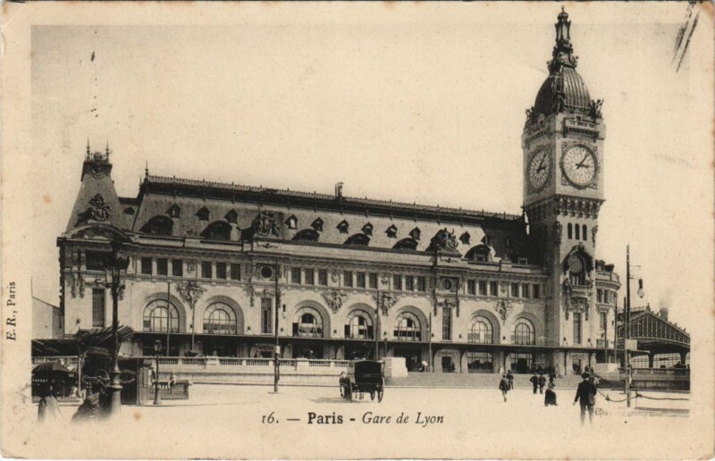 Carte postale ancienne Gare de Lyon à Paris 12e