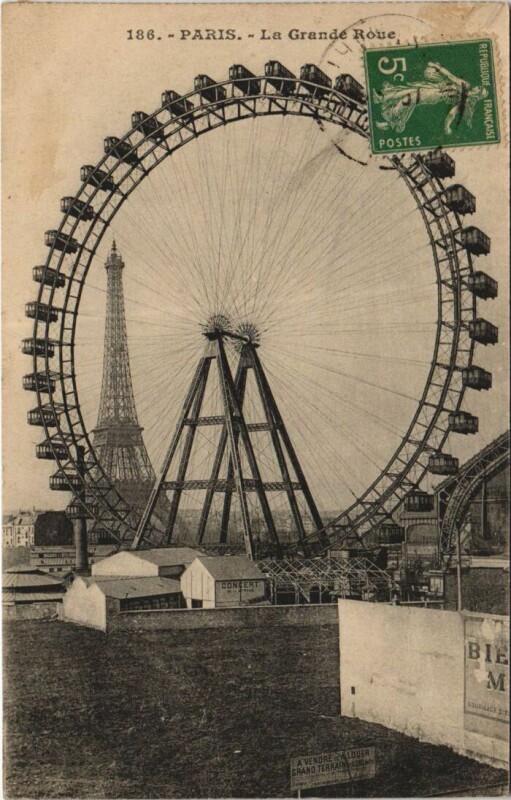 Carte postale ancienne La Grande Roue à Paris 15e