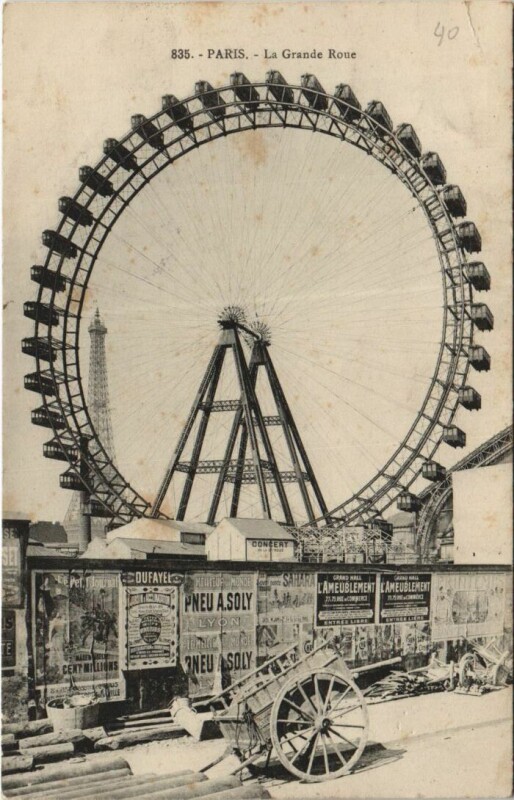Carte postale ancienne La Grande Roue à Paris 15e