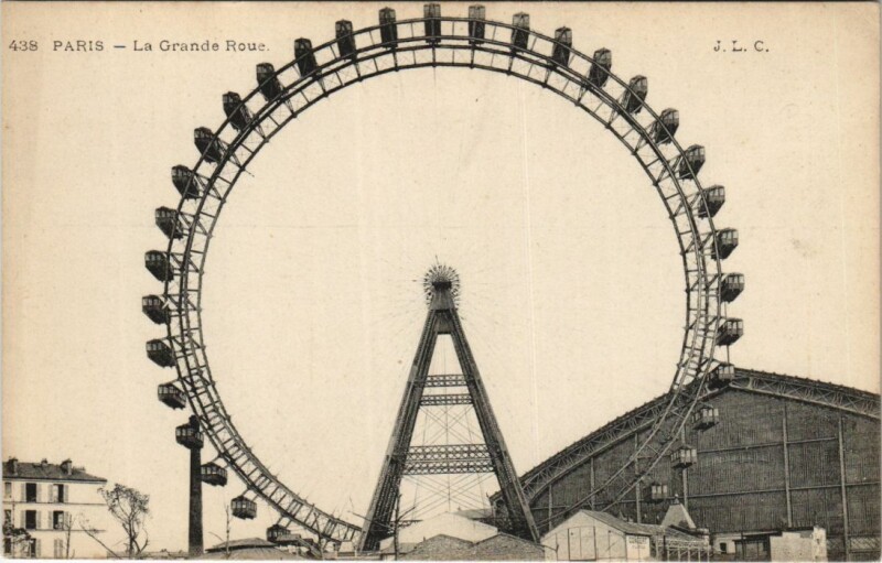 Carte postale ancienne La Grande Roue à Paris 15e