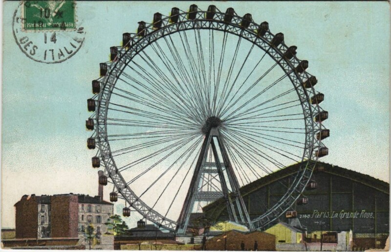 Carte postale ancienne La Grande Roue à Paris 15e