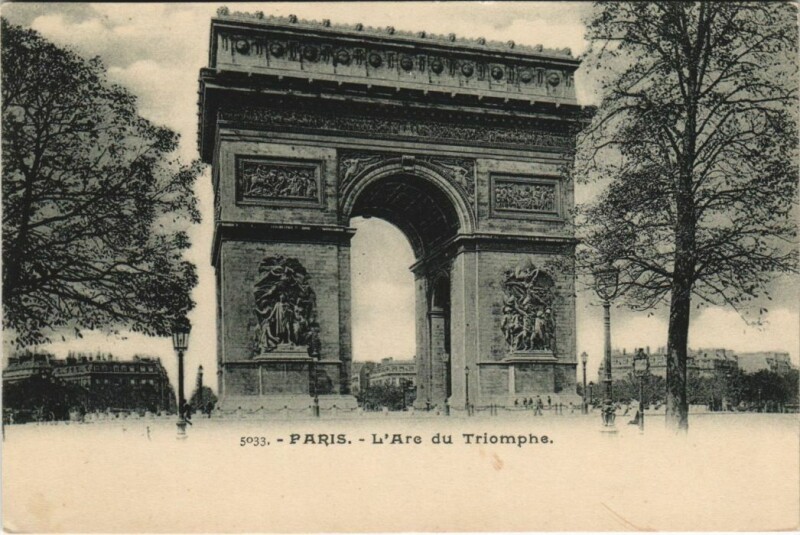 Carte postale ancienne Paris 17e Arc de Triomphe de l'Etoile