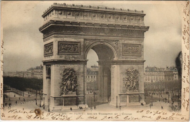 Carte postale ancienne Paris 17e Arc de Triomphe de l'Etoile