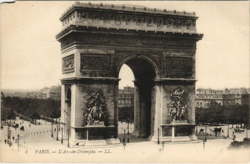 Carte postale ancienne Paris 17e Arc de Triomphe de l'Etoile