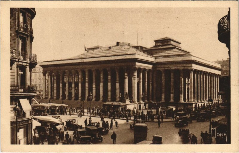 Carte postale ancienne Paris 2e la Bourse