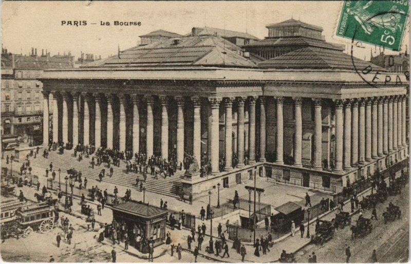 Carte postale ancienne Paris 2e la Bourse
