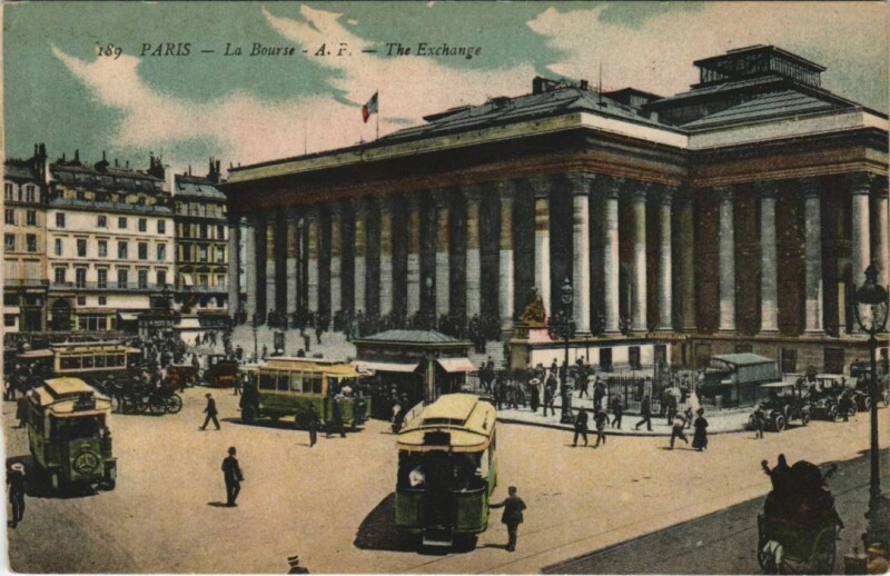 Carte postale ancienne Paris 2e la Bourse