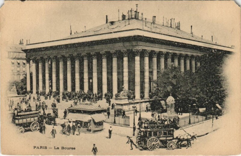 Carte postale ancienne Paris 2e la Bourse