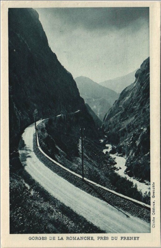 Carte postale ancienne Gorges de la Romanche - Pres du Freney