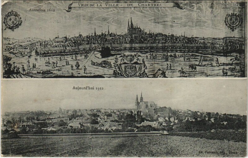 Carte postale ancienne Chartres France à Chartres