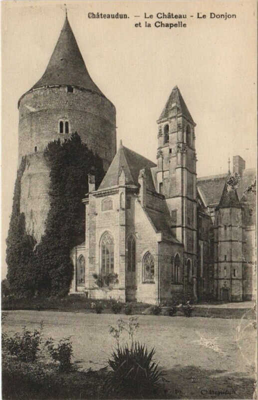 Carte postale ancienne Chateaudun Le Chateau ,Donjon et Sainte-Chapelle France