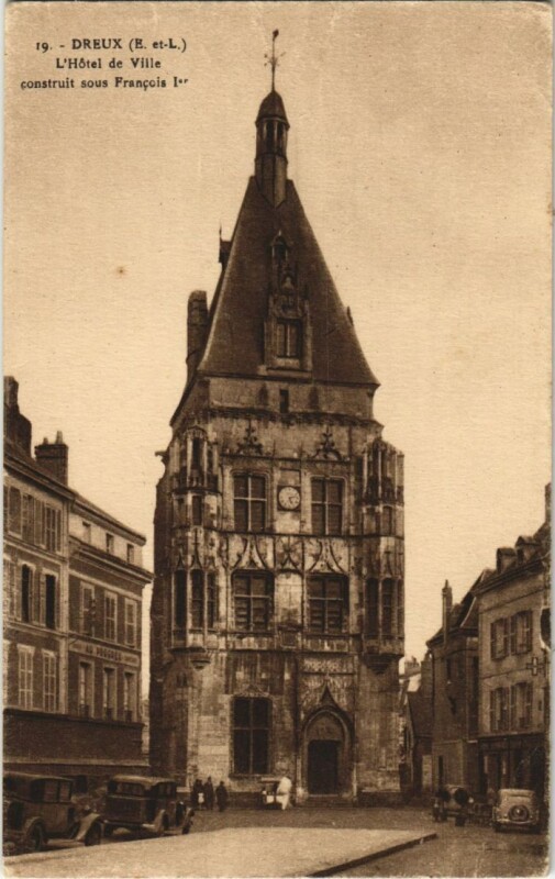 Carte postale ancienne Dreux Hotel de Ville France à Dreux