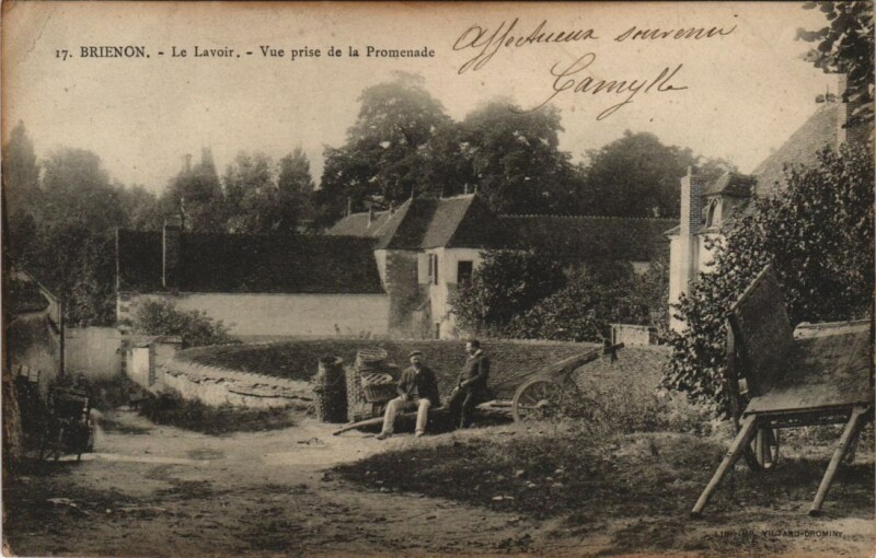 Carte postale ancienne Brienon Vue prise de la Promenade France