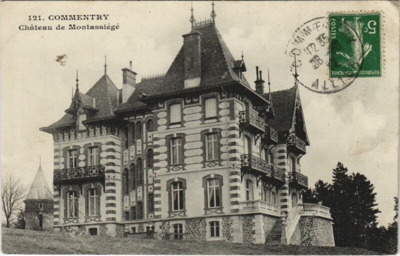 Carte postale ancienne Commentry Chateau de Montassiege à Commentry