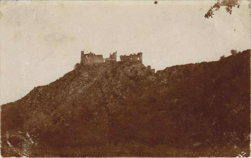 Carte postale ancienne Chateau de la Roche - Gorges du Souvogny