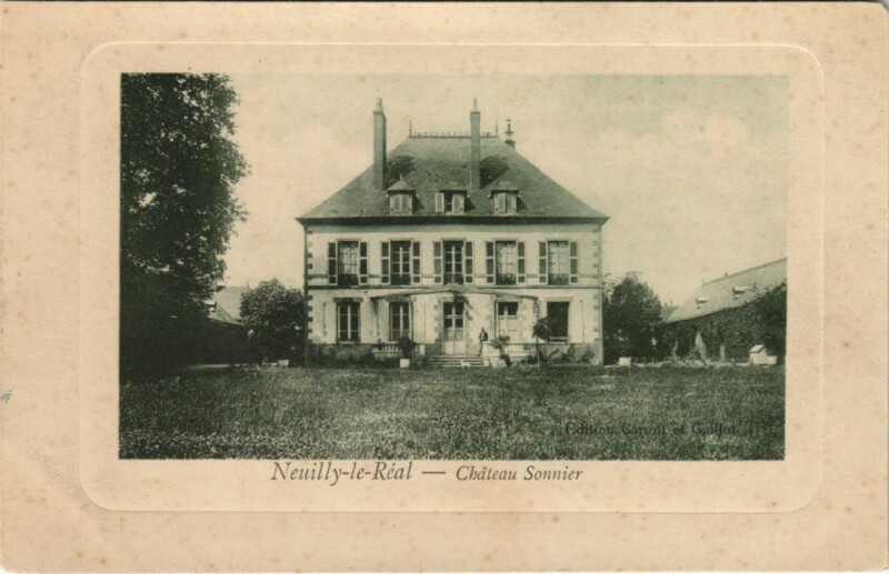 Carte postale ancienne Neuilly-le-Real Chateau Sonnier